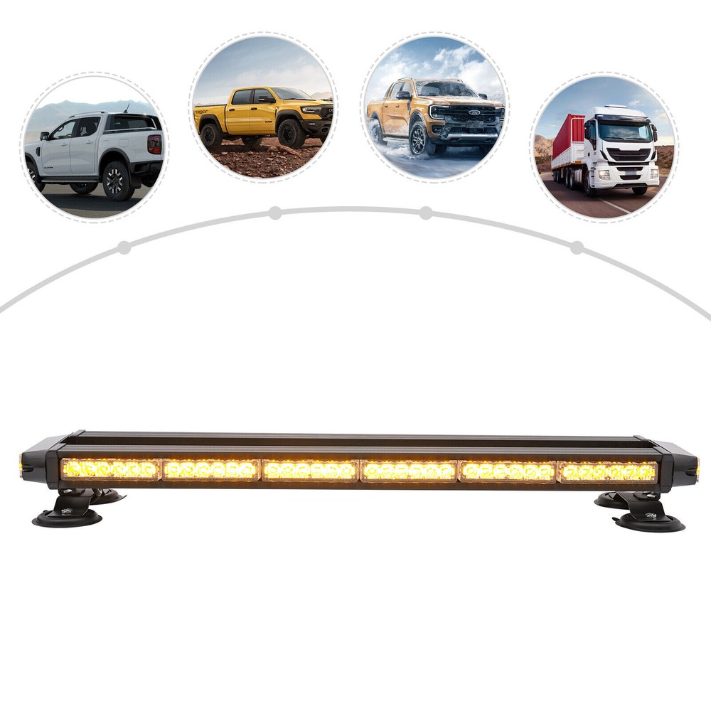 28.4" 80 LED Amber LED Strobe Light Bar, Emergency Strobe Light, Strobe Light