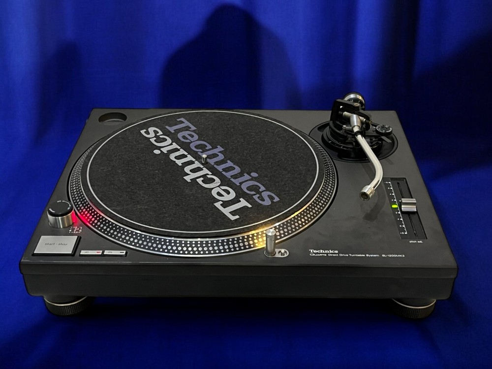 Technics SL-1200MK3 Direct Drive DJ Turntable System Black Tested/working