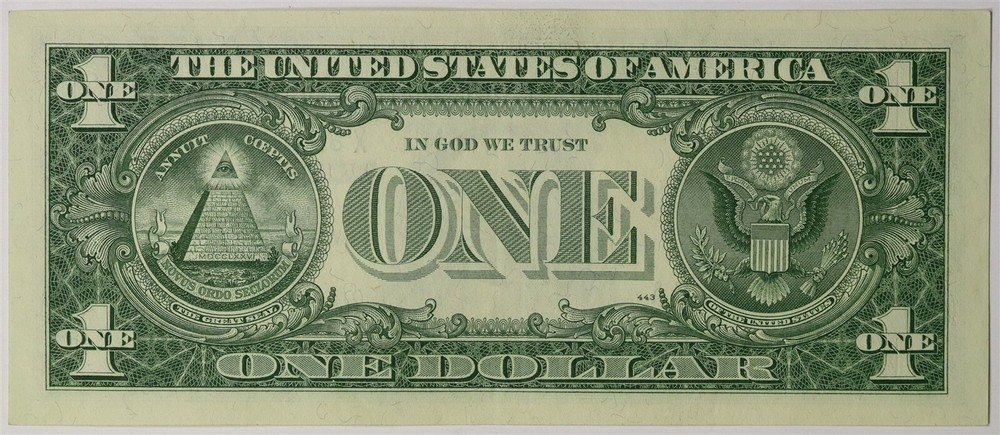 FR. 1621 1957B $1 Silver Certificate Blue Seal Small Size Note