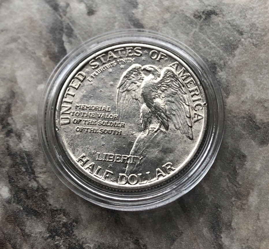 1925 Stone Mountain Silver Commemorative Half Dollar BU Condition.