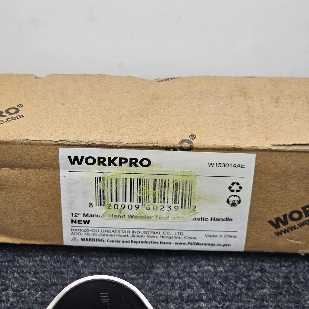 Workpro W153014AE: 12-inch Manual Hand Weeder Tool With Plastic Handle