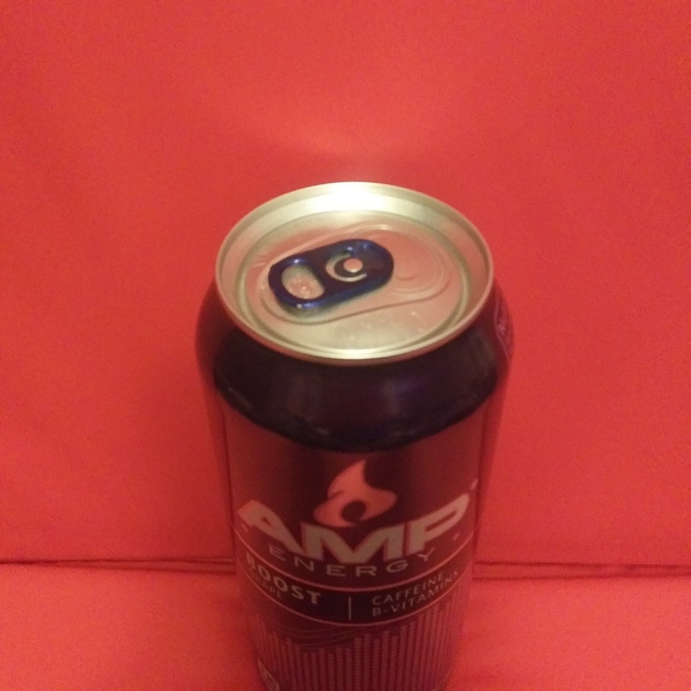 AMP Energy Drink BOOST GRAPE Sealed Can Exp 2015 Long OOP!