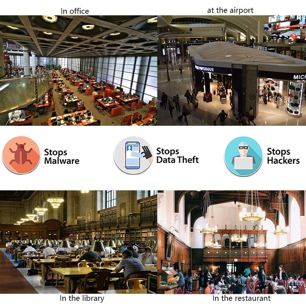 Data Blocker, USB A & USB C Data Blocker for Any USB C Mobile Phone Quick Cha...