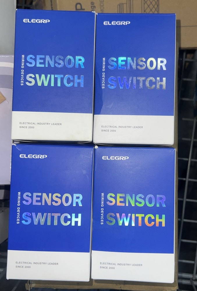 4 Single-Pole Occupancy Sensor Switch PIR Infrared Motion Activated Wall Black