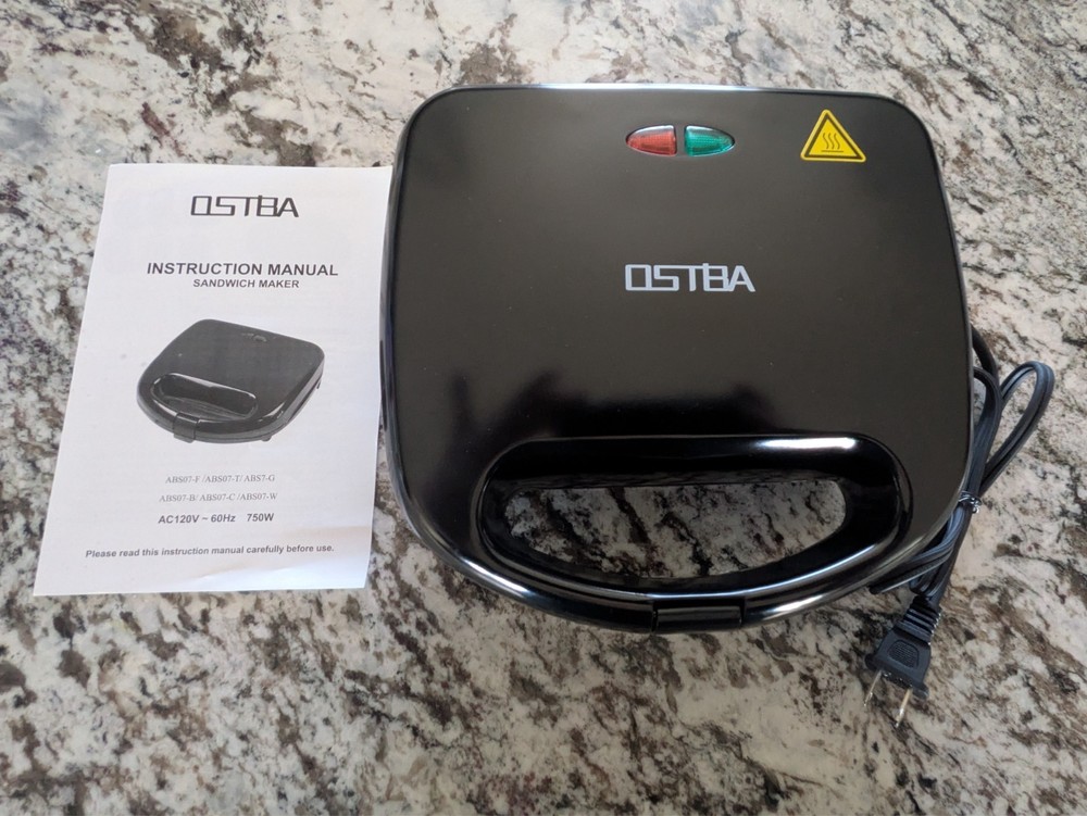 OSTBA 2-Slice Waffle Maker