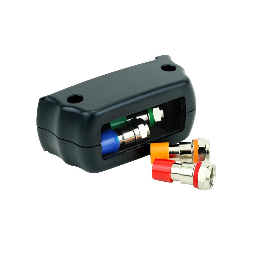 InstallMates™ 8-Way Coax Mapper (Color-Coded Indicators and Mesh Storage Case)