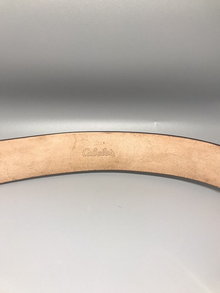 Cabelas Walnut Garrison Belt Size 50