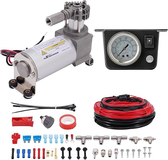 maXpeedingrods On Board Air Compressor System Up to 120 PSI Air Spring
