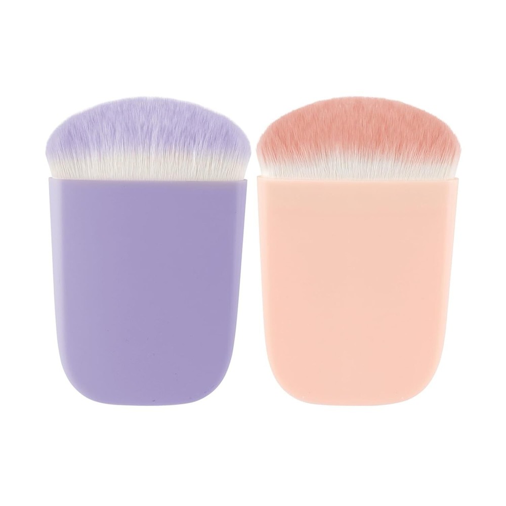 Professional Makeup Brush With Comfortable Handle Synthetic Fibers Full Coverage