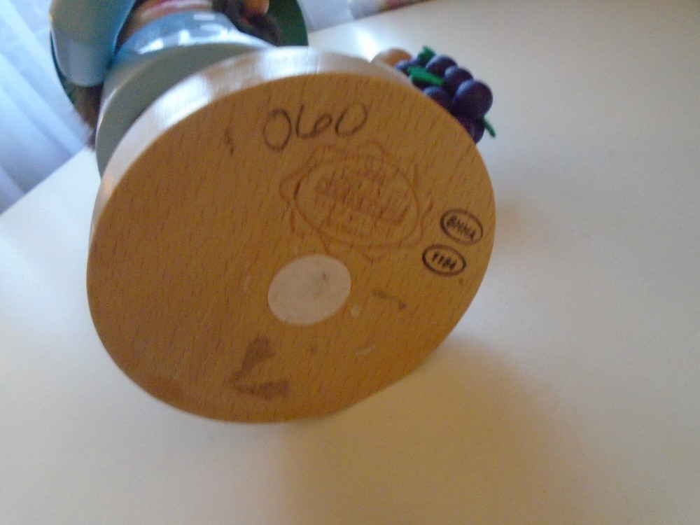 Steinbach Wine Maker With Grapes 10" Chubby Troll Size Nutcracker