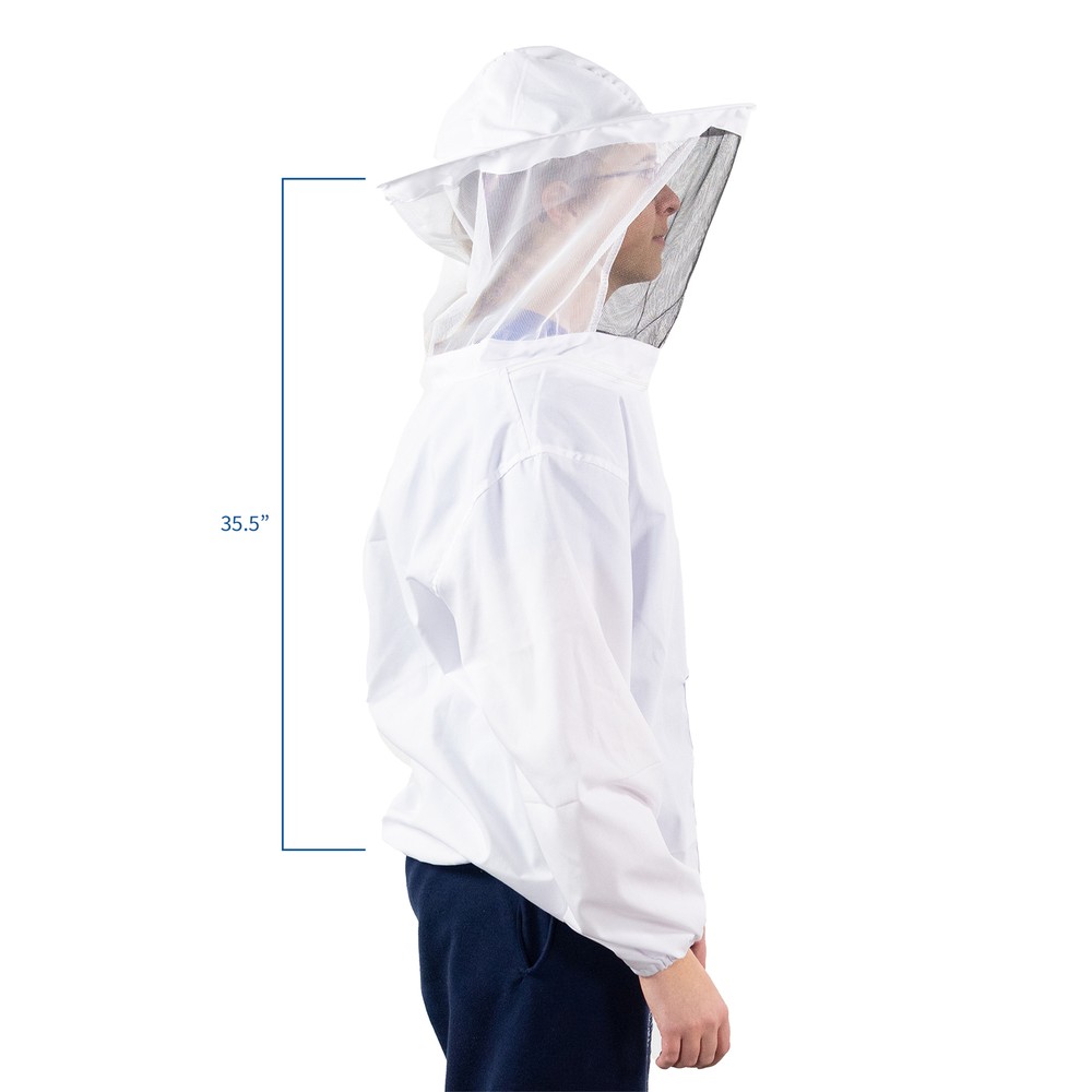 VIVO Medium Beekeeping Bee Keeping Suit, Jacket, Pull Over, Smock with Veil M