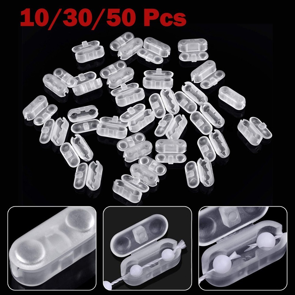 Pull Cable Connector Clips Roller Vertical Curtain 10/30/50 Pcs 6x 4.5mm