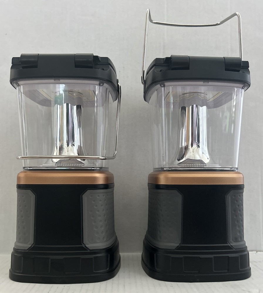 Duracell 3000L Rechargeable Lantern – Solar, USB, Qi, D Battery Ready - 2 Pack