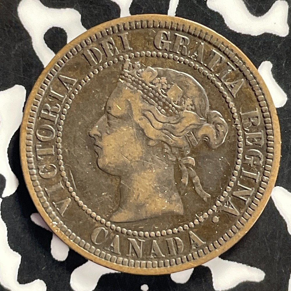 1876-H Canada Large Cent Lot#T9470 Nice!