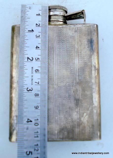 old sterling silver whisky bottle pocket flask wine