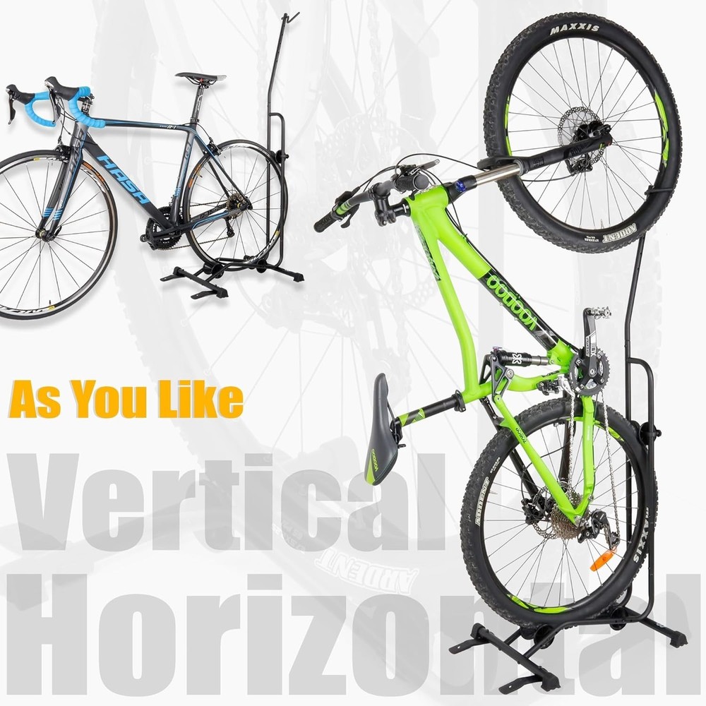 Secure Vertical & Horizontal Bicycle Stand for 29-Inch Bikes – Classic Design