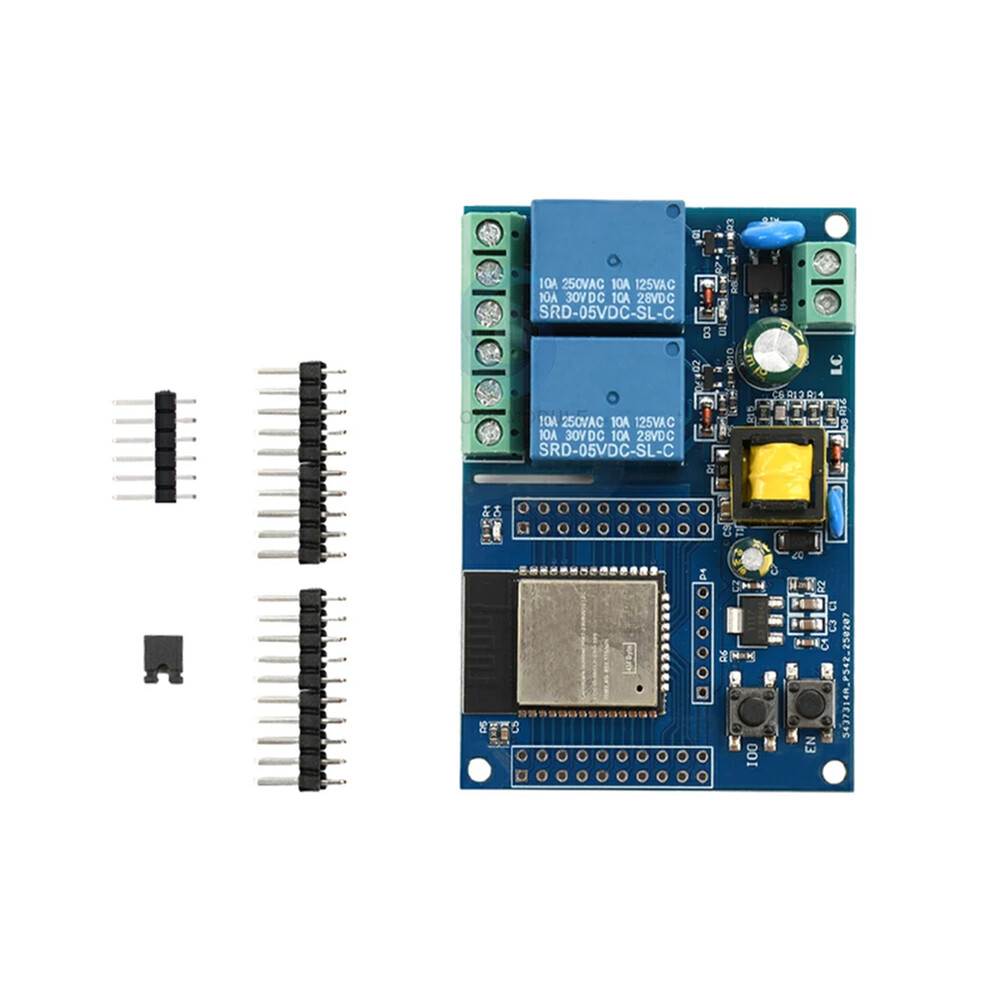 For ESP32-Based Dual Relay Board for Prototyping and Smart Device Control