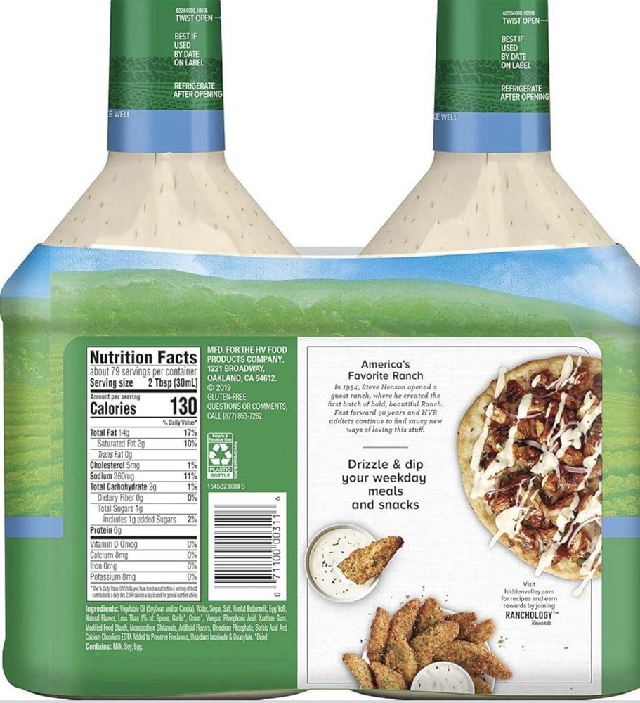 Hidden Valley Original Ranch Dressing, 40 oz., 2 pk.
