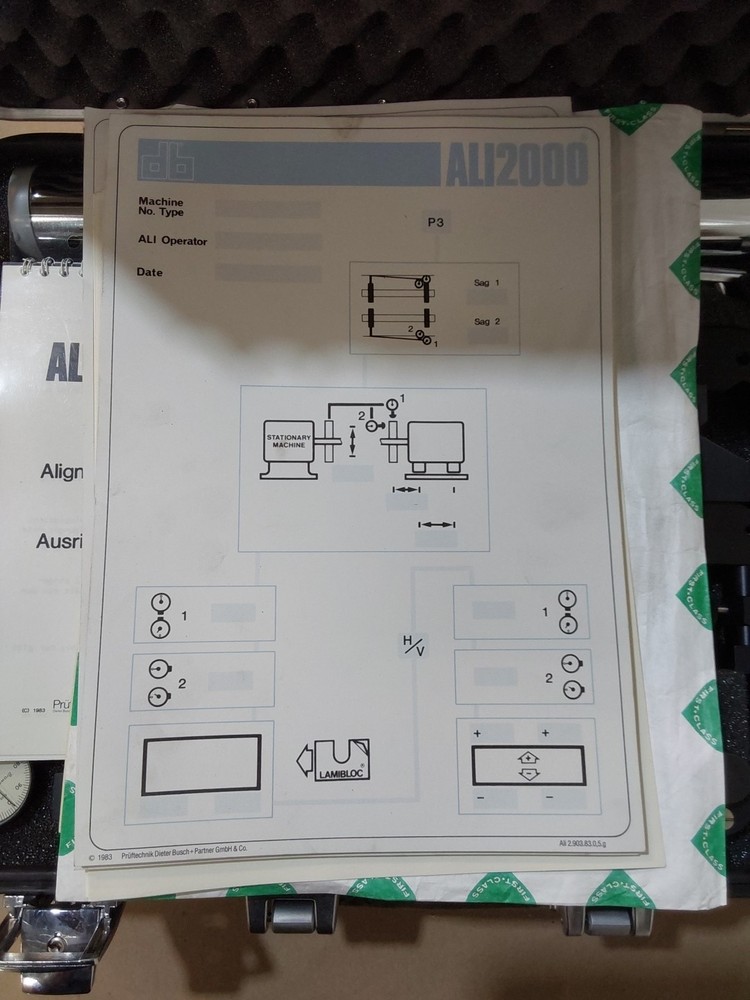 ALI 2000 MACHINE SHAFT ALIGNMENT TOOL