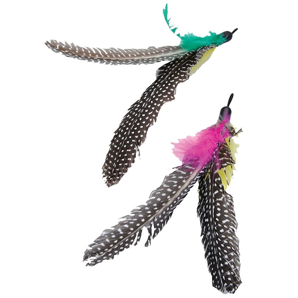COASTAL Turbo Telescoping Cat Toy Feather Replacement 2pk