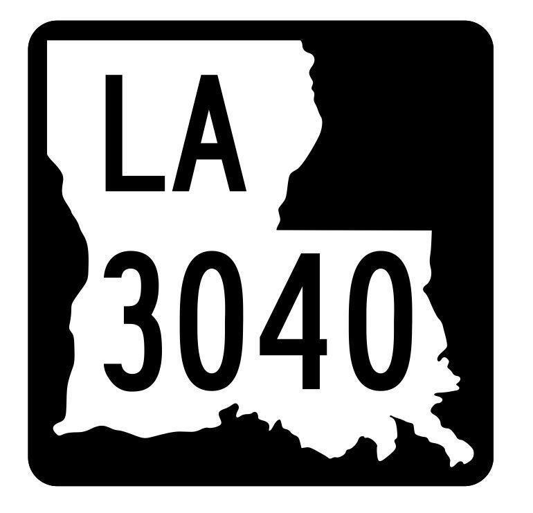 Louisiana State Highway 3040 Sticker Decal