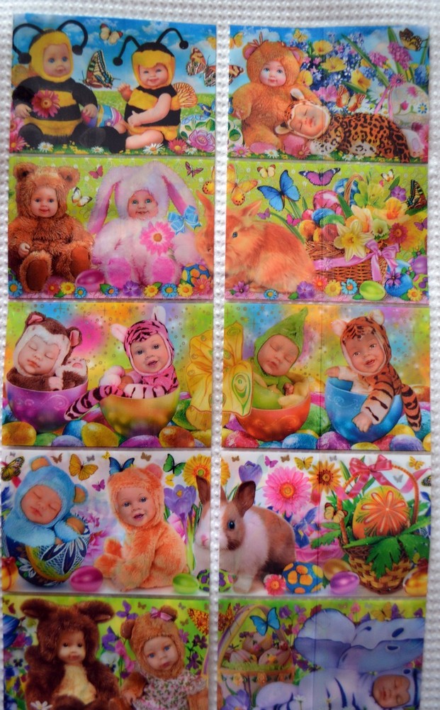 14 EASTER EGG WRAPS THERMO SLEEVES - EASTER BABIES - BABY ANIMALS