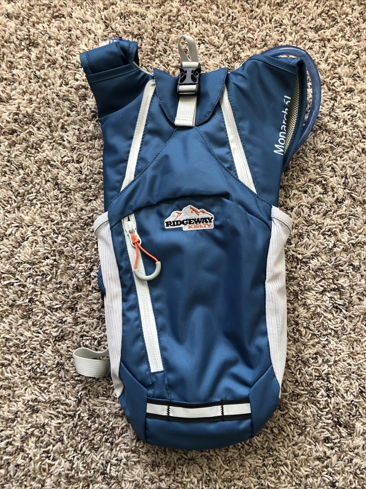 RIDGEWAY KELTY MONARCH 5L Hydration Pack, Blue & Grey 9200117 $50 MSRP EUC