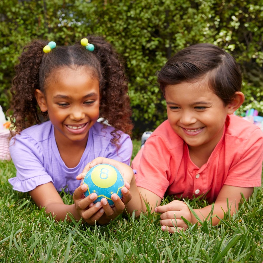 Pack of 4- Mattel Games Easter Magic 8 Ball, Fortune-Telling Easter Egg