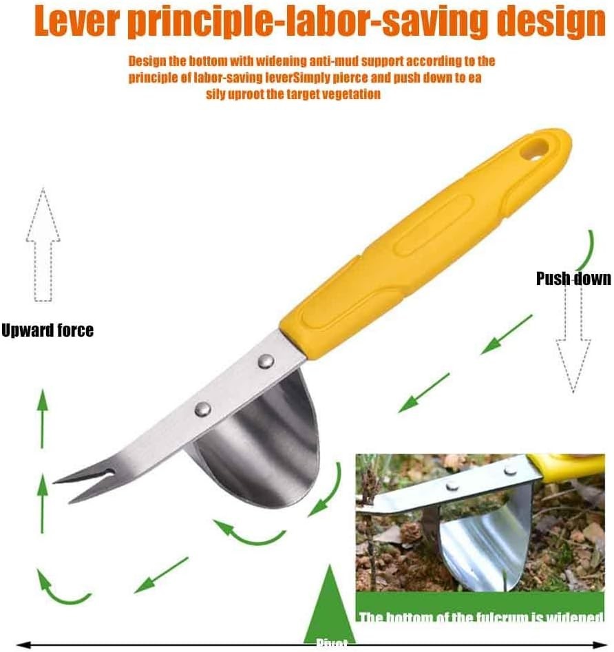 Professional-Grade Hand Weeder Tool - Enhanced Comfort & Root Digging Power