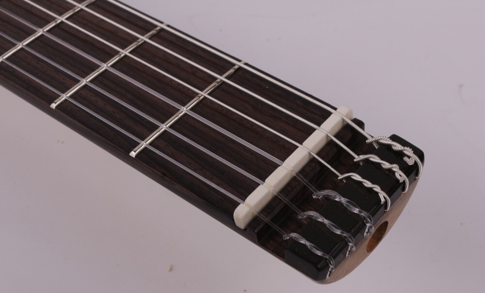 electric classical guitar silent nylon string headless built in effect portable