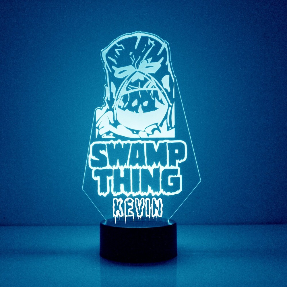 Swamp Thing, LED Night Light, with Remote Control, Engraved Light Up,