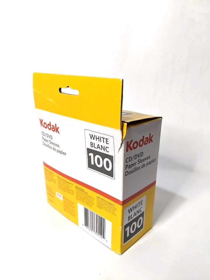 Kodak CD DVD Paper Sleeves white.