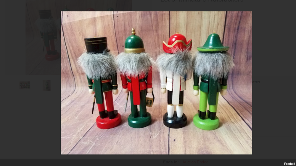 Four Miniature Nutcrackers
