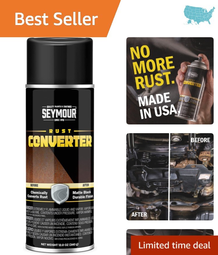 Durable 16 Oz Black Rust Converter - Effective Treatment Against Future Rust