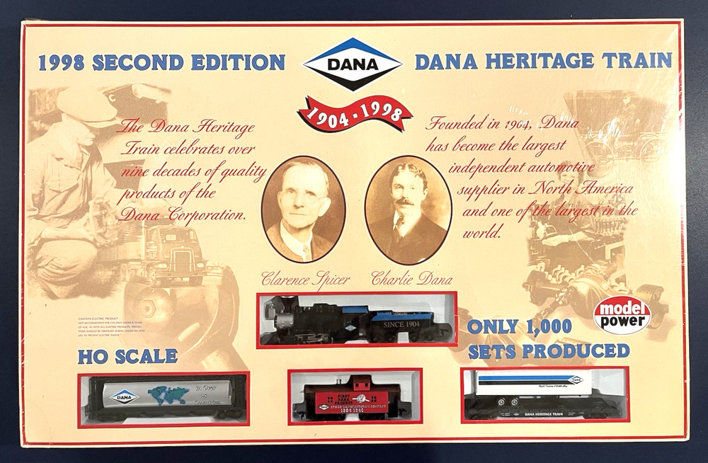 Model Power 1998 Second Edition Dana Heritage Train Set - Factory Sealed