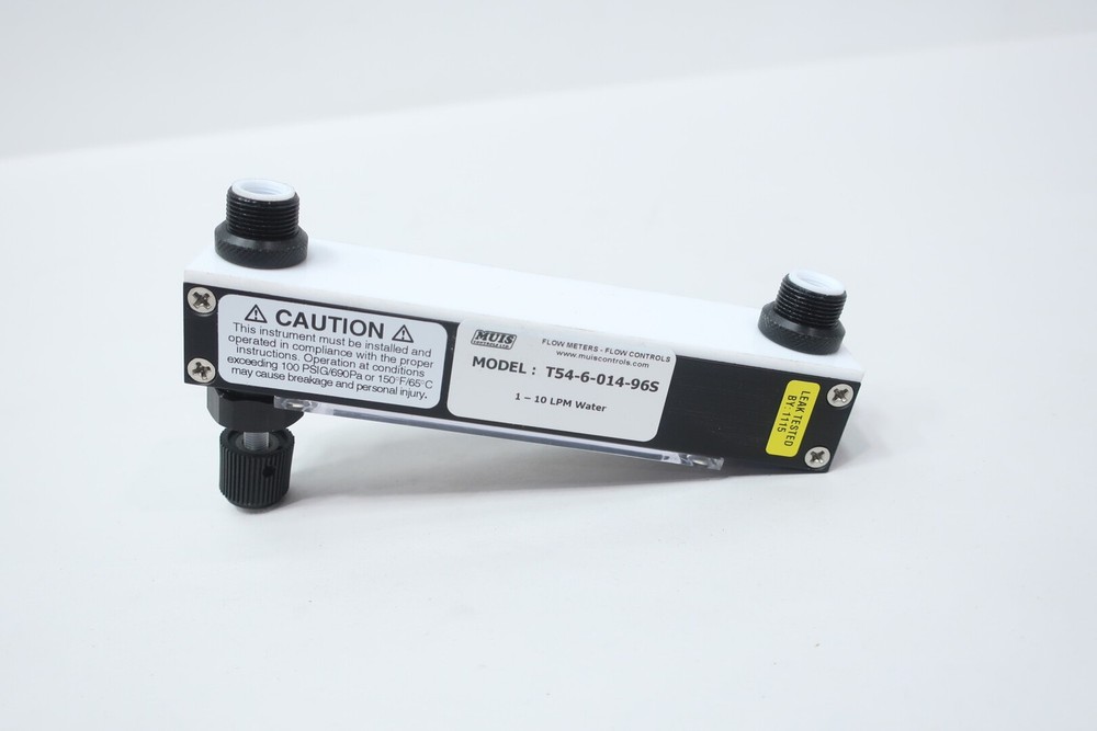 Muis Controls T54-6-014-96S Variable Area Flow Meter 1-10lpm