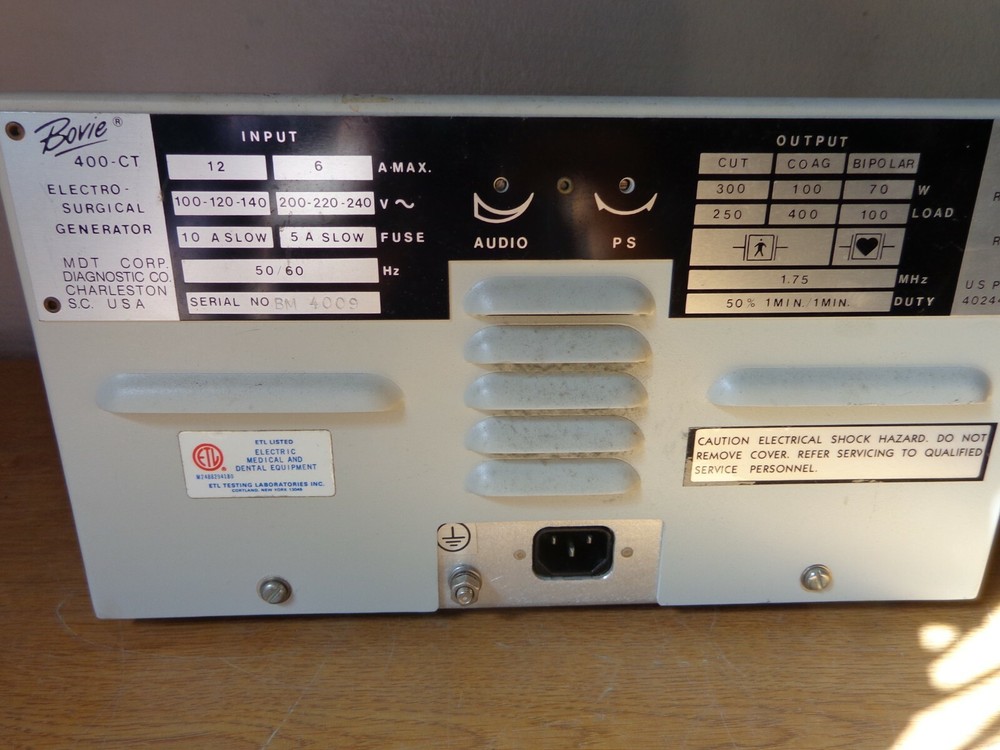 Bovie 400-CT Electrosurgical Unit MDT Generator