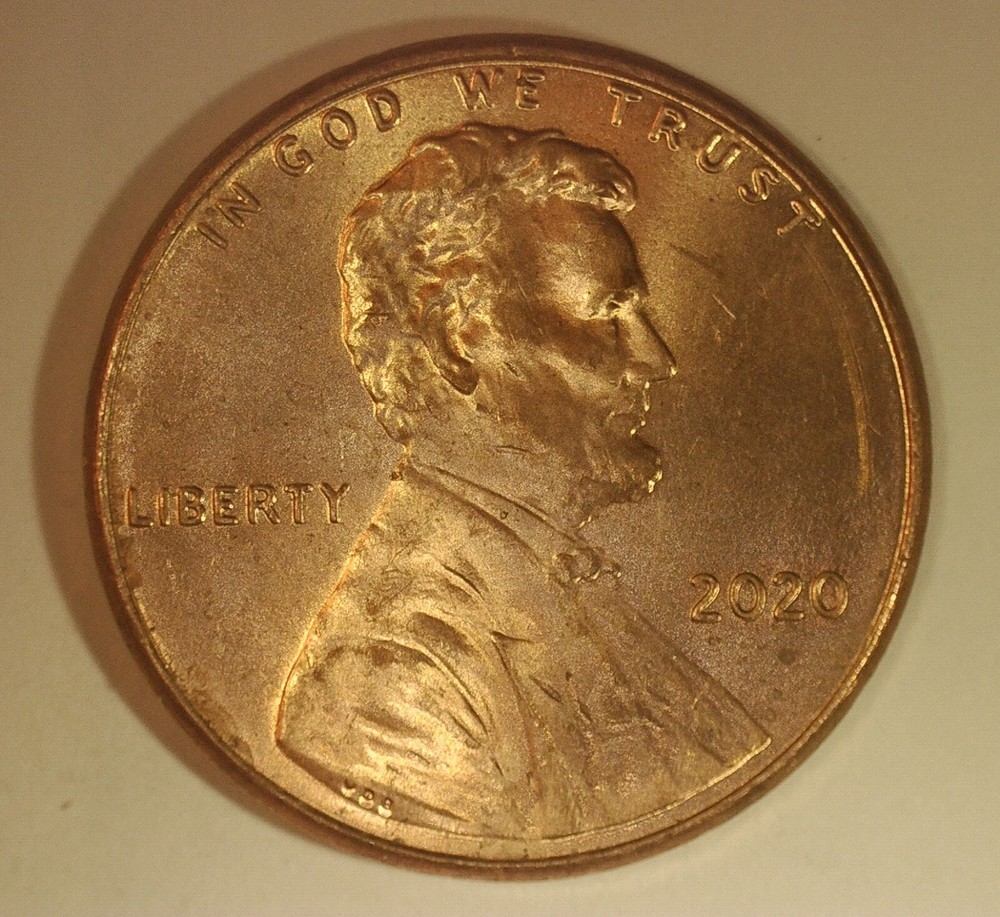 2020 Lincoln Shield Cent With Larger Die Chip On Sheild