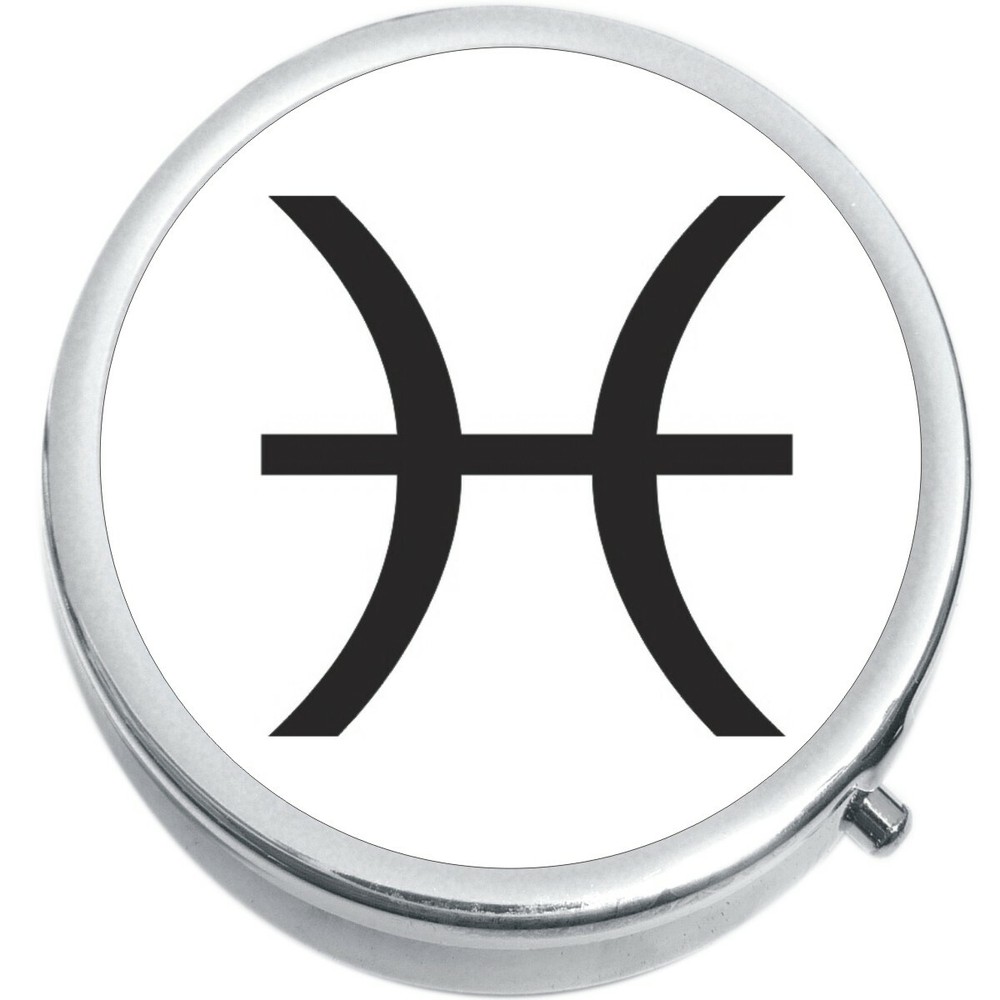 Pisces Zodiac Medicine Vitamin Compact Pill Box