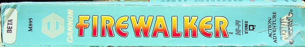 Firewalker - Beta - Cannon/Media (1986) - PG - Pre-owned