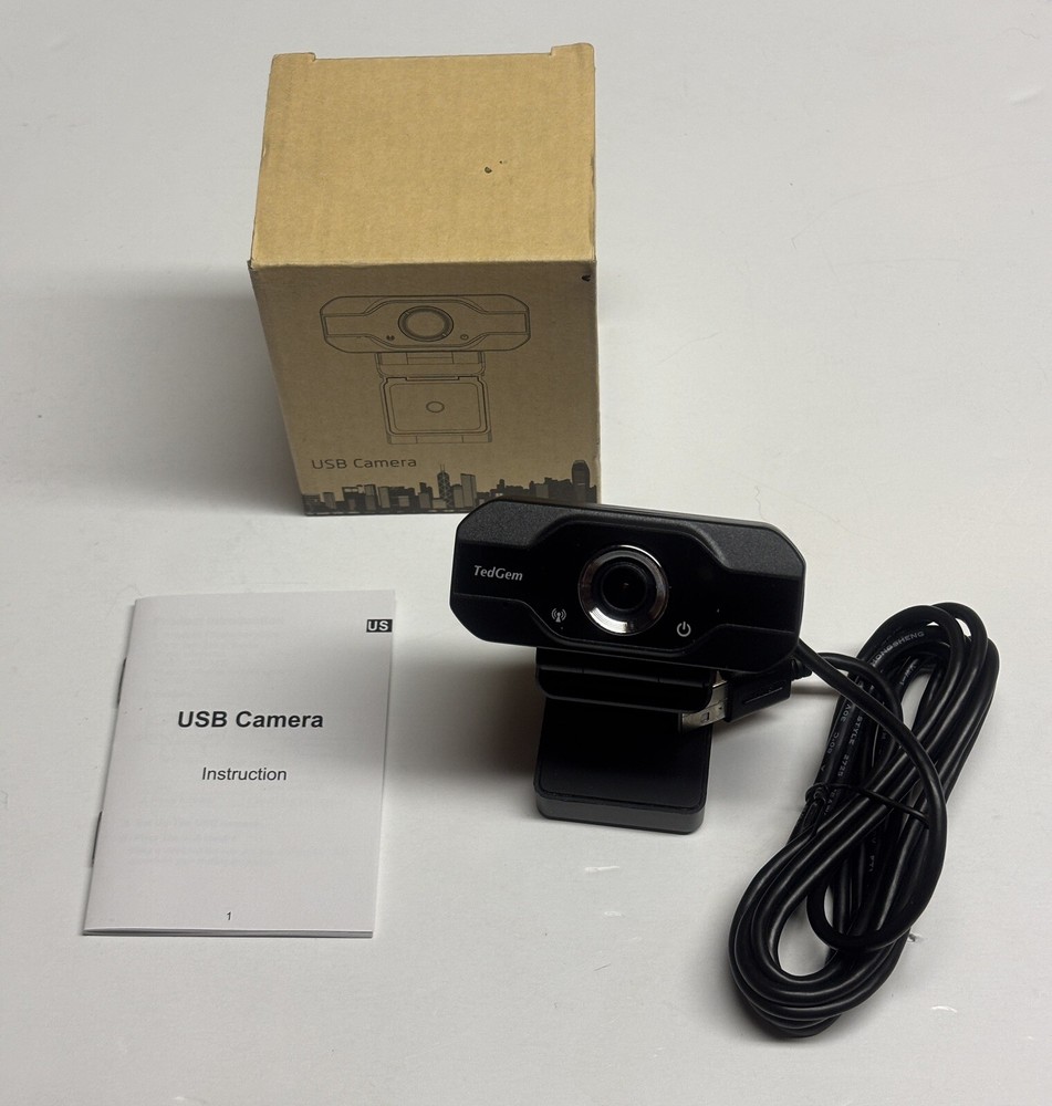 Webcams USB Camera TedGem Full HD, New And Tested, USB 2.0