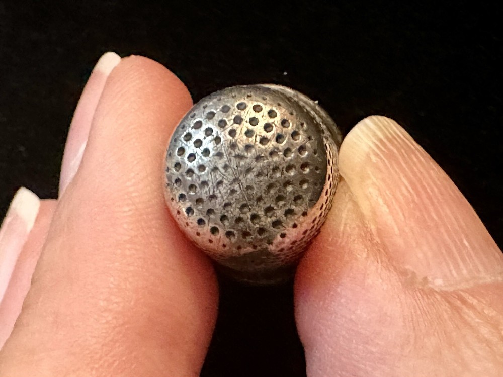 Vintage Sterling Silver Thimble 6
