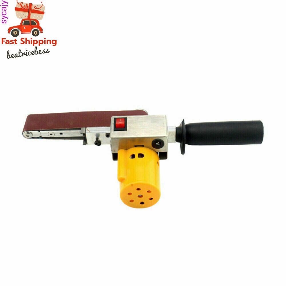 Hand-held Electric Belt Sander Mini Grinder Small Machine With 10* Sanding Belts