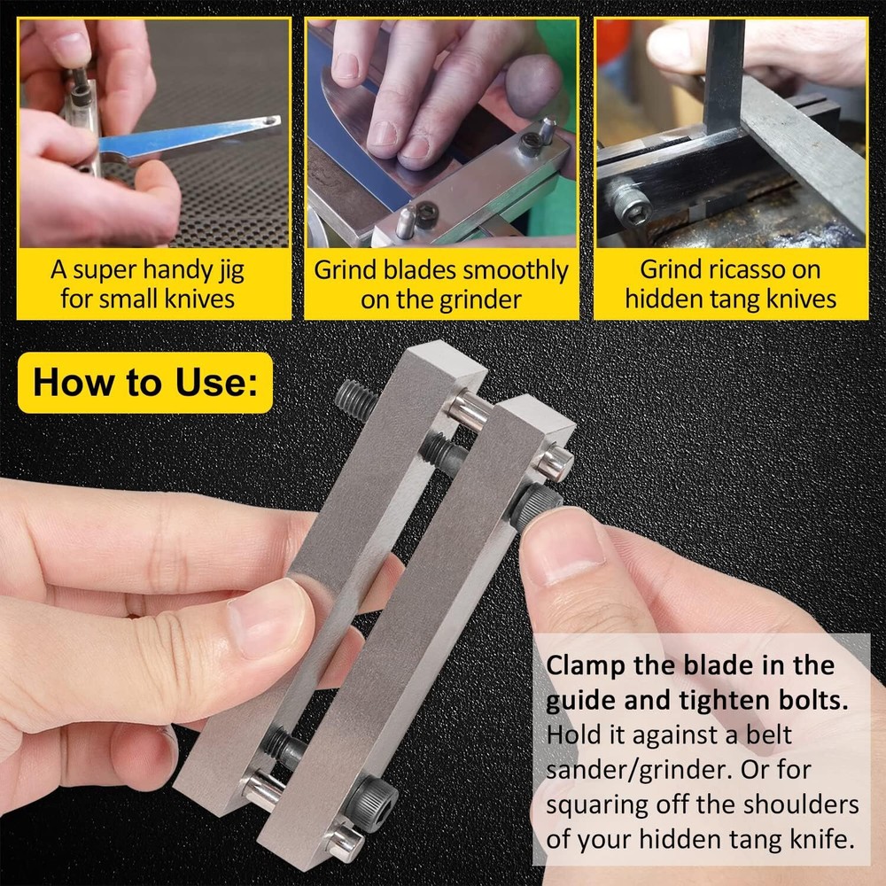 Hardened File Guide with Carbide Surface For Knife Making Tool Knife Makers