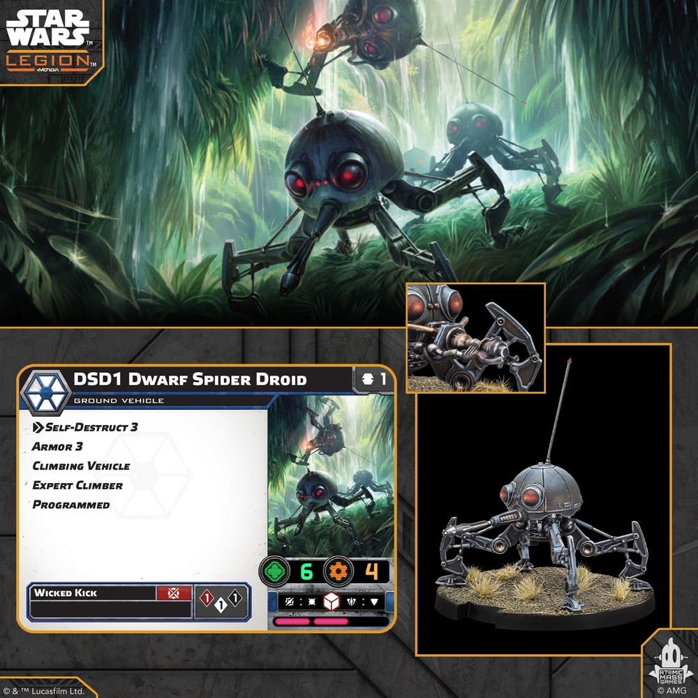 Star Wars Legion: Separatist: DSD1 Dwarf Spider Droid