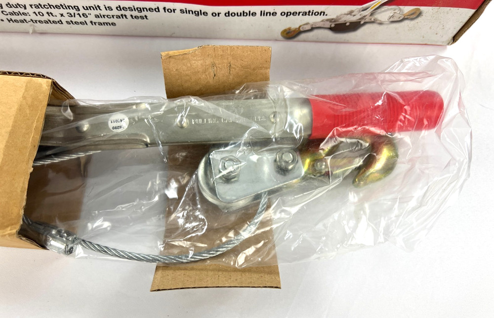 Haul Master 4000 LB Cable Winch Puller Model #30329 - CIB