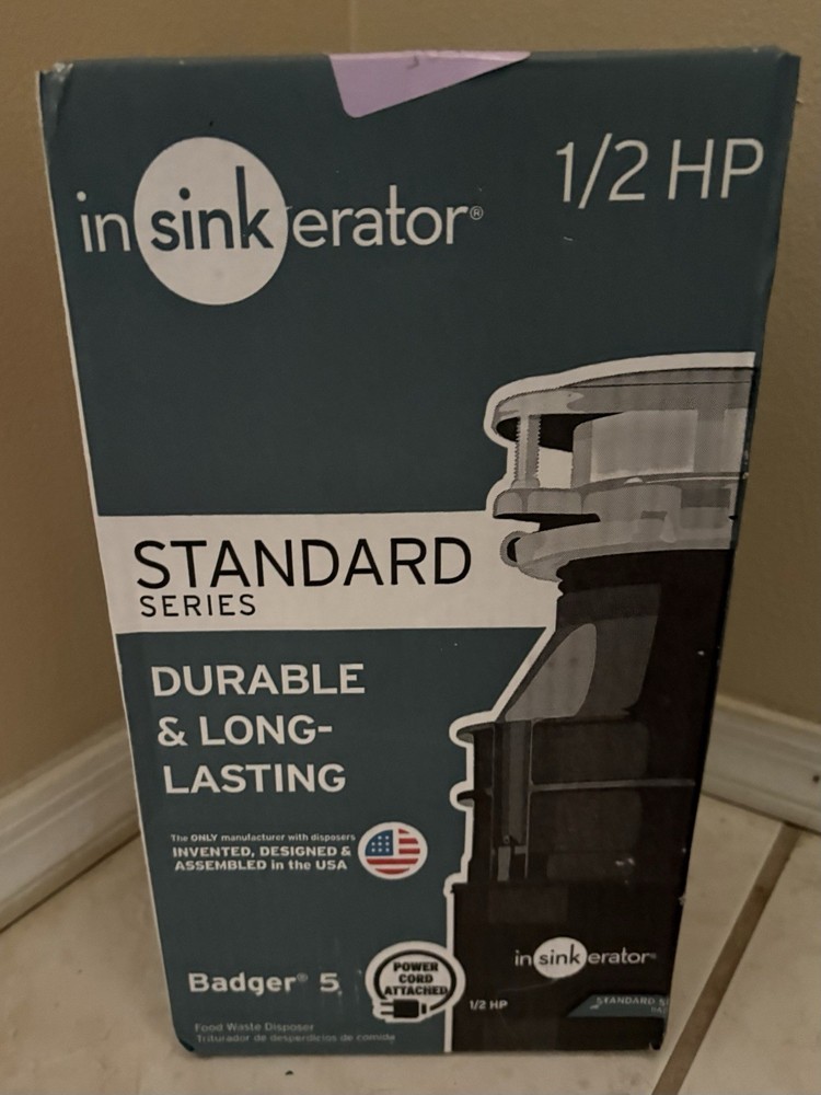 InSinkErator Badger 5XL Garbage Disposal, 1/2 HP