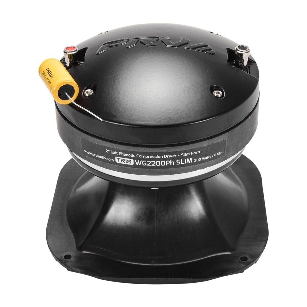 2" Exit Midrange Compression Driver + Horn WG2200Ph Slim 200 Watts 8 Ohm 109 ...