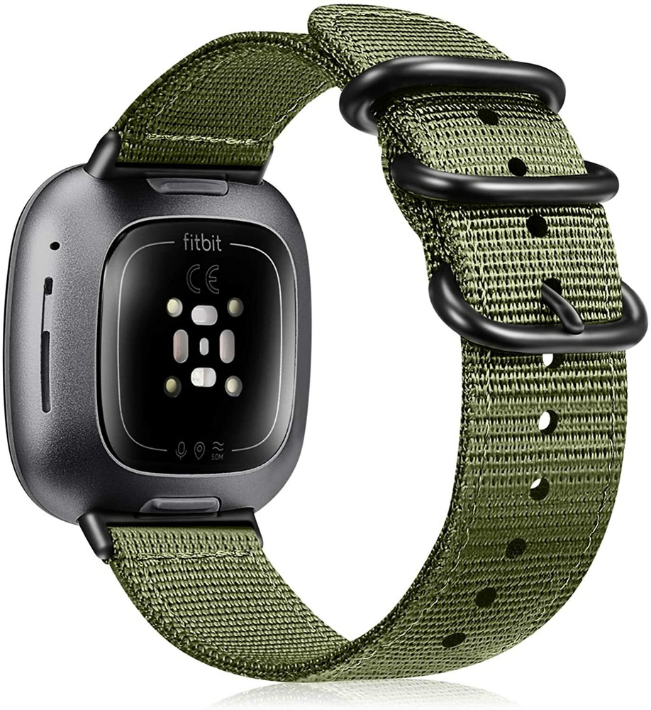 Band for Fitbit Versa 3 / Fitbit Sense Soft Woven Nylon Sport Replacement Strap