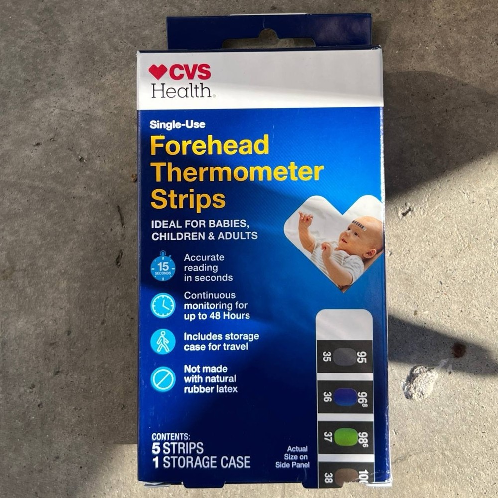 CVS Forehead Thermometer Strips